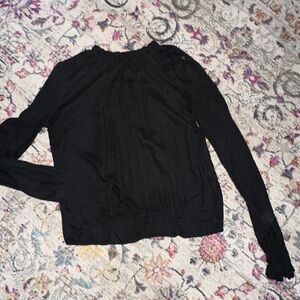 Cloth & stone mock neck tie bottom top